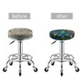 thumbnail image 3 of Tropical Lizard Gecko Colorful Round Bar Stool Seat Covers, Elastic Round Chair Cover Stool Seat Slipcover Bar Stool Cushions Round Pad for 12-14 inch, 3 of 5