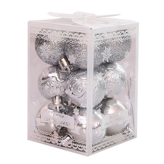 Christmas Sale! Christmas Baubles 12Pcs Christmas Tree Decoration Ball Small Decoration Shatterproof Ball Suitable For Christmas Hanging Seasonal Decorations, 9 Colors Wedding Party Decoration Home