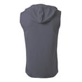 thumbnail image 2 of A4 Sleeveless Hooded Tee For Men in Graphite N3410, 2 of 2