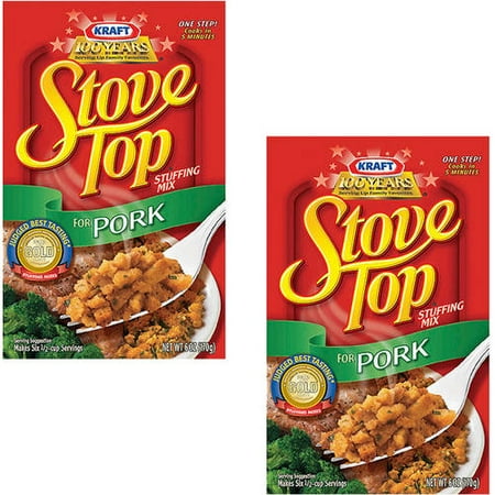 Herb Stuffing - (2 Pack) Kraft Stove Top Stuffing Mix for Pork, 6 oz Box