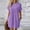 *Purple, variant on ClodeEU Womens Summer Short Sleeve Crewneck T Shirt Dress,Casual Loose Mini Dresses with Pockets Beige,Womens Plus L