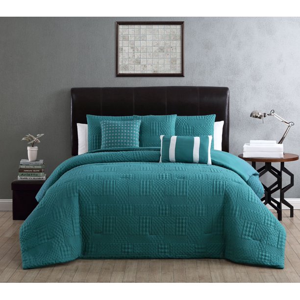 Addison Home Yardley Embossed Comforter Set with Sheet Set Walmart