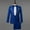 Blue, variant on Men Suit Set Gold Embroidered Wedding Mens Slim Fit Tuxedo Mens Suits with Pants Prom Show Stage Costume Male
