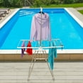 thumbnail image 2 of Everyday Home Stainless Steel Indoor/Outdoor Folding Drying Rack, 2 of 5