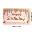 thumbnail image 2 of Colorful Design Birthday Banner Decorative Design Happy Birthday Banner Diamond Decor Birthday Celebration for Birthday Party Kids Party Indoor Decoration, 2 of 7