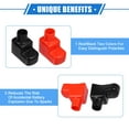 thumbnail image 3 of 3 Pair Car Battery Terminal Insulation Covers 68mm Length 21mm 0.83" Battery Post Cap for Motorcycle, 3 of 6