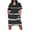 Black, variant on Nmnitkp Women's Plus Size 2025 Casual Summer Dresses - Spring V-Neck Short Sleeve Knee-Length Beach Dress with Pockets