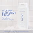 thumbnail image 4 of Native Body Wash, Coconut & Vanilla, Sulfate Free, for Women & Men, 18 fl oz, 4 of 15