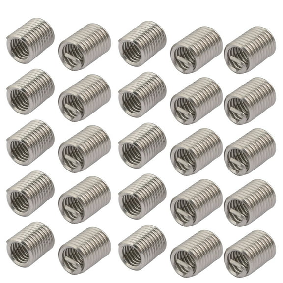 Unique Bargains 5/16"-18x0.625" 304 Stainless Steel Helical Coil Wire Thread Insert 25Pcs