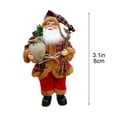 thumbnail image 3 of CuiLiyq Christmas Santa Figurines, Standing Santa Claus Figure Wearing Coat Clothes, Gifts for Winter Home Table Xmas Party (Acrylic), 3 of 6