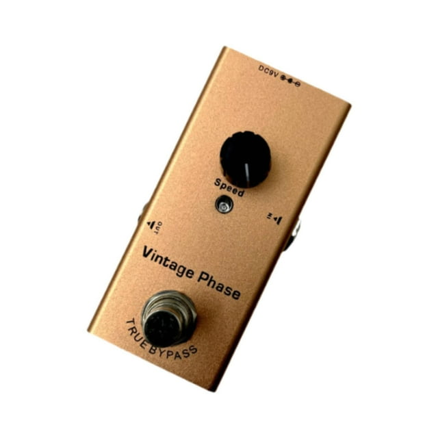 Pedal de efectos de guitarra eléctrica DC 9V True Bypass Mini Pedal portátil de efecto único profesional para espectáculos de práctica de conciertos fase vintage