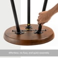 thumbnail image 5 of Dilan Solid Mango Wood End Table 18 Inch Round Tray Top Walnut, 5 of 9