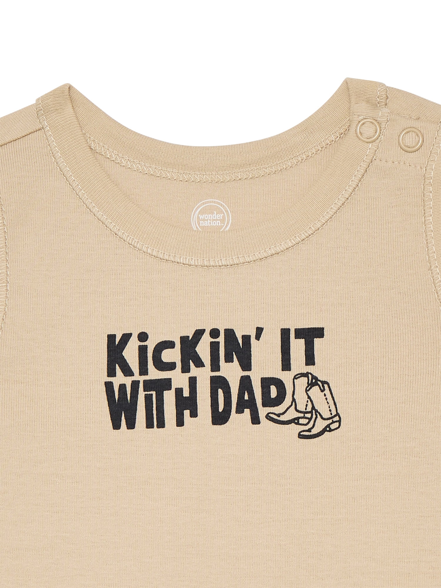 Wonder Nation Baby Boys Tank Bodysuit, Sizes 0-24 Months