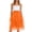 Orange, variant on Women's Sparkle Tulle Skirt with High Elastic Waist, Glitter Layered A Line Midi Skirt with Irregular Hem, Prom Party Festival Skirt for Carnival, Street Fashion and Birthday Gift Blackish Green L