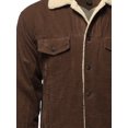 thumbnail image 3 of FashionOutfit Men's Solid Corduroy Sherpa Lining Western Style Jacket, 3 of 5