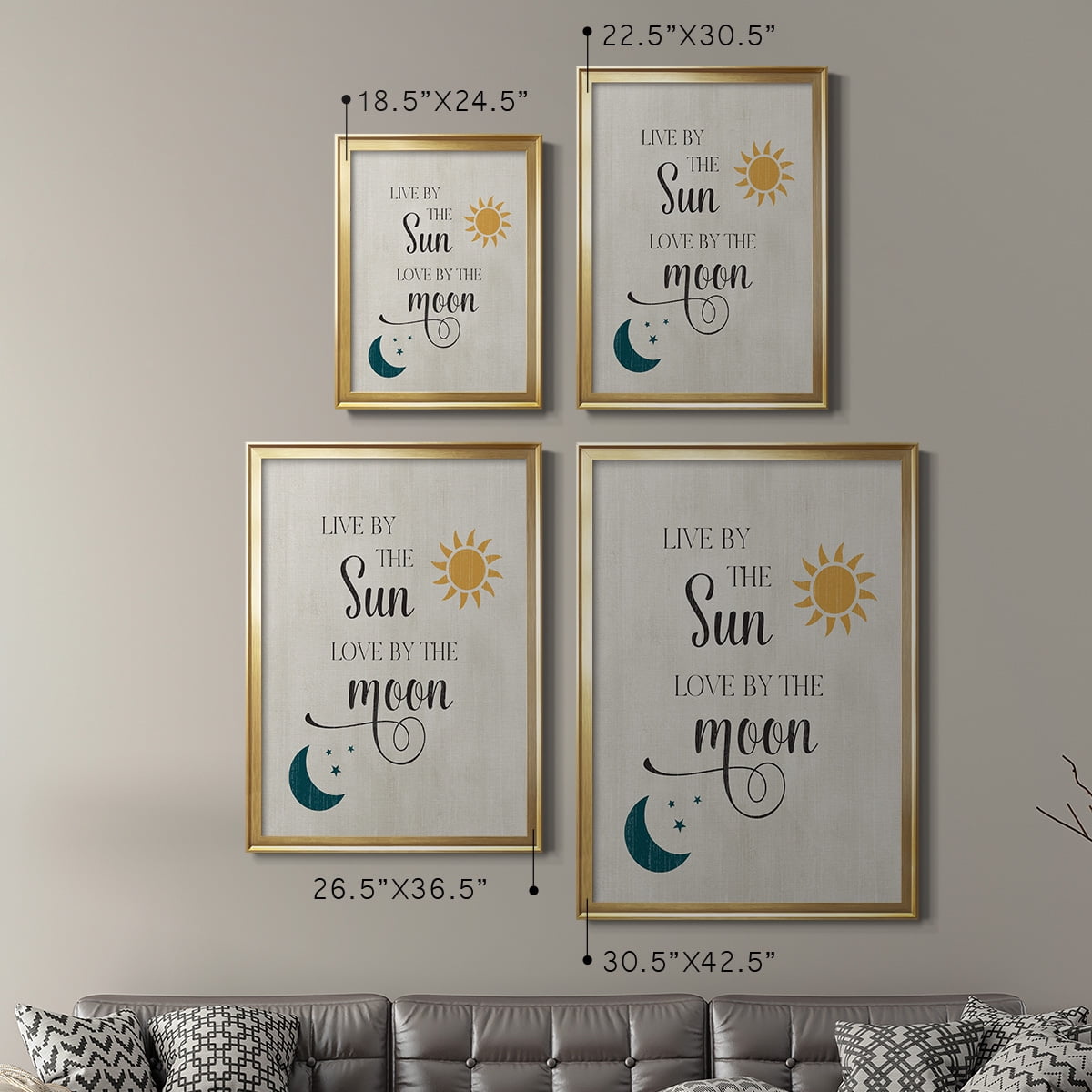 Sun and Moon Premium Classic Framed Print - Ready to Hang
