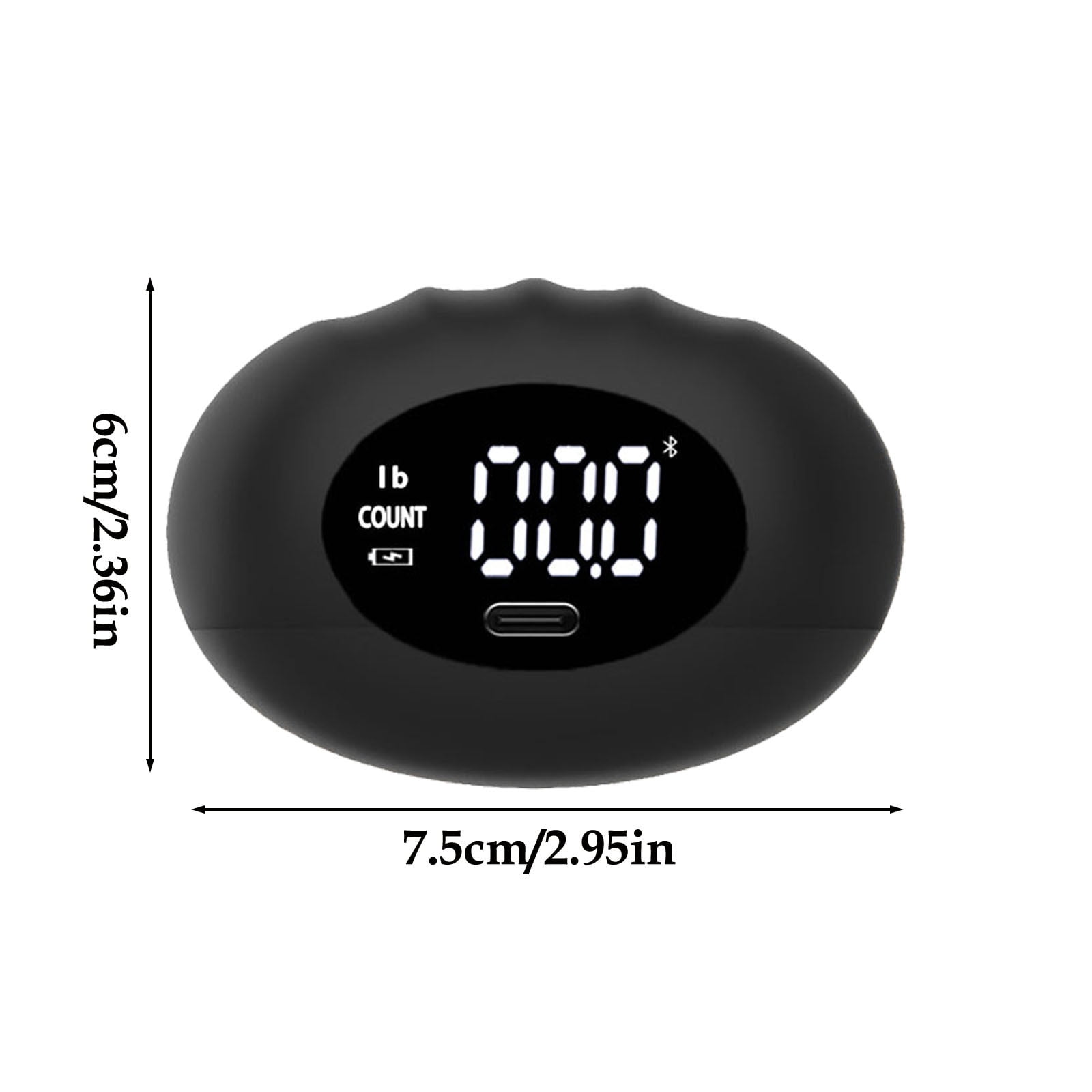 Emdiqzs Hand Grip Grip Strength Digital Counting Hand Exerciser Silicone Grip Trainer for Forearm Workout Red Black
