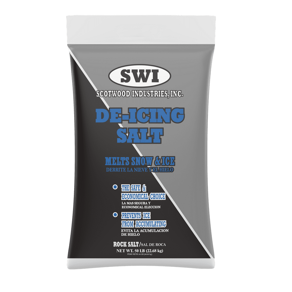 Rock Salt Ice Melt, 50Pound Bag