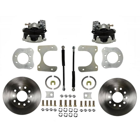 Leed Brakes Rear Disc Brake Kit With Plain Rotors And Zinc Plated Calipers