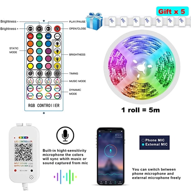 Tiras de Luces LED 20M, Cozylady WiFi/Bluetooth Luces LED, Trabaja con Google Home, Controlado por Aplicación o Remoto, Tira de Luces LED de Sincronización de música para dormitorio, decoración, TV huangjie unisex