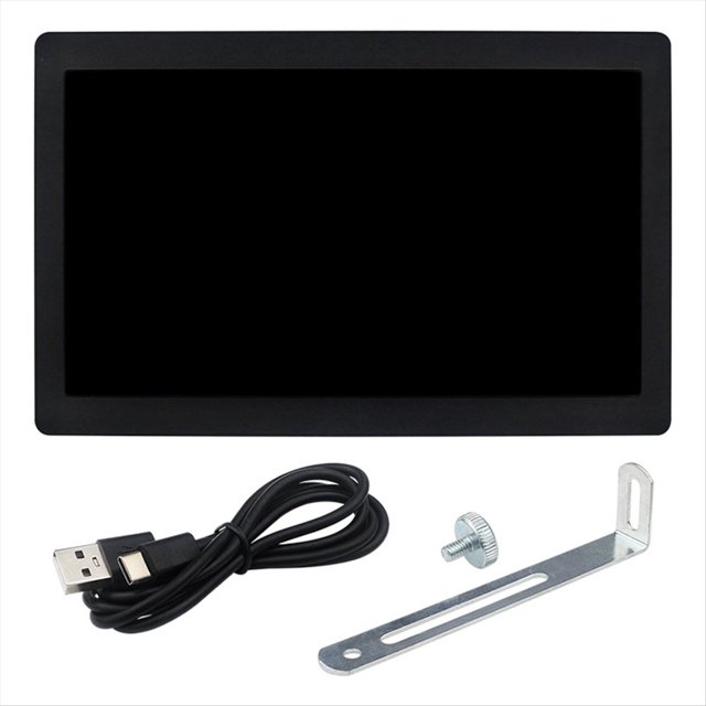Pantalla para PC de 7 Pulgadas, Monitor de Temperatura IPS USB-C de 1024 X 600, Pantalla Secundaria para PC, Monitor AIDA64 con CPU, RAM y GPU.