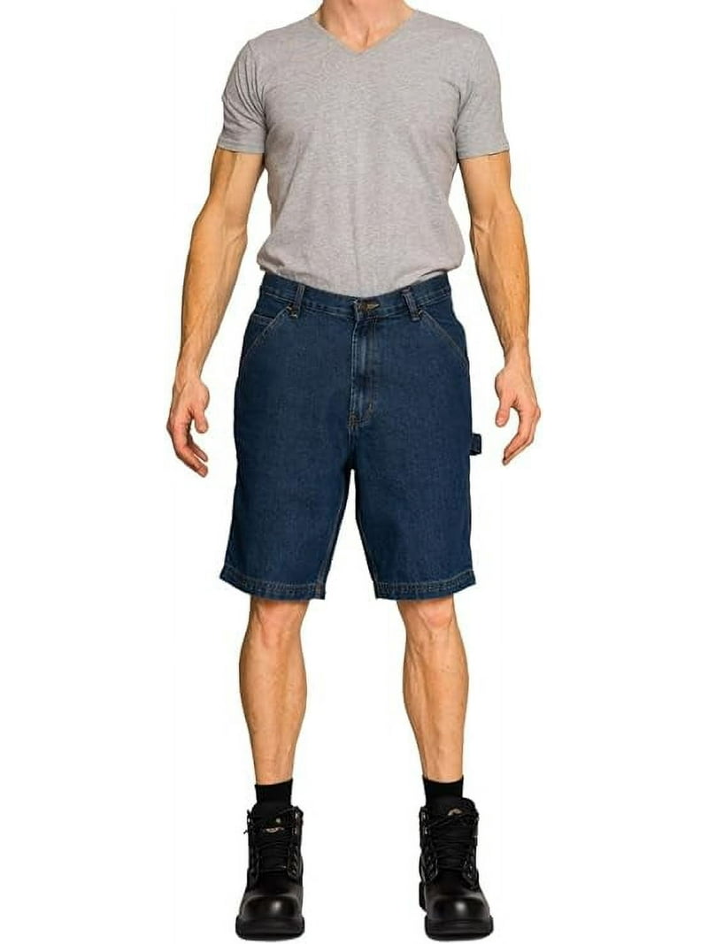 FULL BLUE Carpenter Denim Shorts, Regular Fit, Medium Wash, Size
