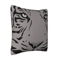 thumbnail image 2 of ZICANCN Tiger Texture Pattern Grey Black Throw Pillow Covers, Bed Couch Sofa Knit Decorative Pillow Covers for Living Room Farmhouse, 12"x12", 2 of 8