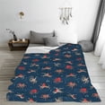 thumbnail image 5 of Pofeuu Octopus Sea Life Print Ultra-Soft Micro Fleece Blanket,for Bed Or Sofa,All Season Throw Blankets Flannel Blanket-40"x30", 5 of 7