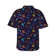 thumbnail image 4 of Xecao Games print Hawaiian shirt - a stylish short-sleeve button-down for men, perfect for casual beach and tropical outings., 4 of 9