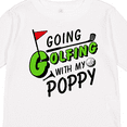 thumbnail image 4 of Inktastic Going Golfing with my Poppy- kids golf Boys or Girls Long Sleeve Toddler T-Shirt, 4 of 5