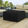 thumbnail image 3 of Covers & All Square Ottoman Cover, Waterproof UV & Weather Resistant, 30" L x 30" W x 18" H, Black, 3 of 6