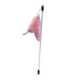 thumbnail image 3 of FITYLE Cat Teaser Stick Cat Feather Toy Exercise Toy Portable Funny Interactive Cat Toy Cat Stick Toy for Exercising Chase Pink, 3 of 10