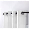 thumbnail image 4 of Cortina Traslúcida Ideal para Cualquier Espacio del Hogar Filtro de Luz Solar, Incluye 1 Panel, Medidas: 145 cm x 215 cm, con Aros Metálicos Mod. Blanco, 4 of 5