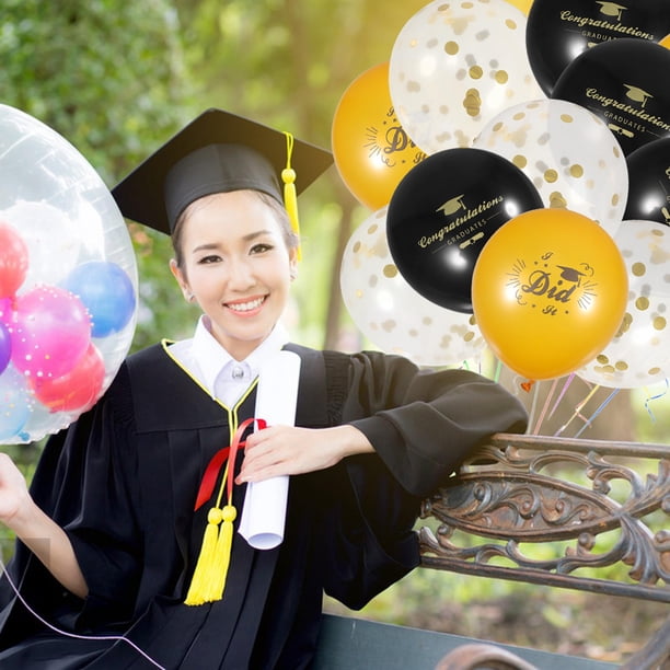 unbranded 1Jgo Globos Decorativos De Graduación En Látex Para Ambiente Festivo Y Fotos