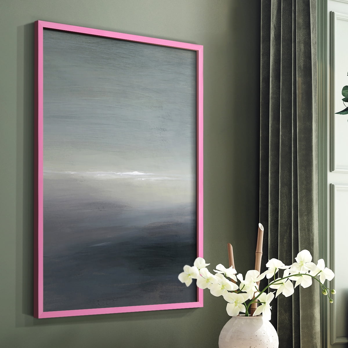 Windy Moor II Framed Print - Solid Wood in Single Picture Frame Solid Wood 2 Framed Print