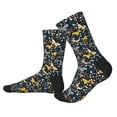 thumbnail image 2 of Pofeuu Flowers Butterfly Print Crew Socks, Adult Running Hiking Socks for Youth and Adult, 2 of 7