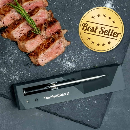 

MeatStick X Set | 80m Wireless Meat Thermometer Withstanding High Temperature for BBQ Smoker Oven Deep Frying Sous Vide Stove Top Rotisserie Kamado Grill & Air Fryer