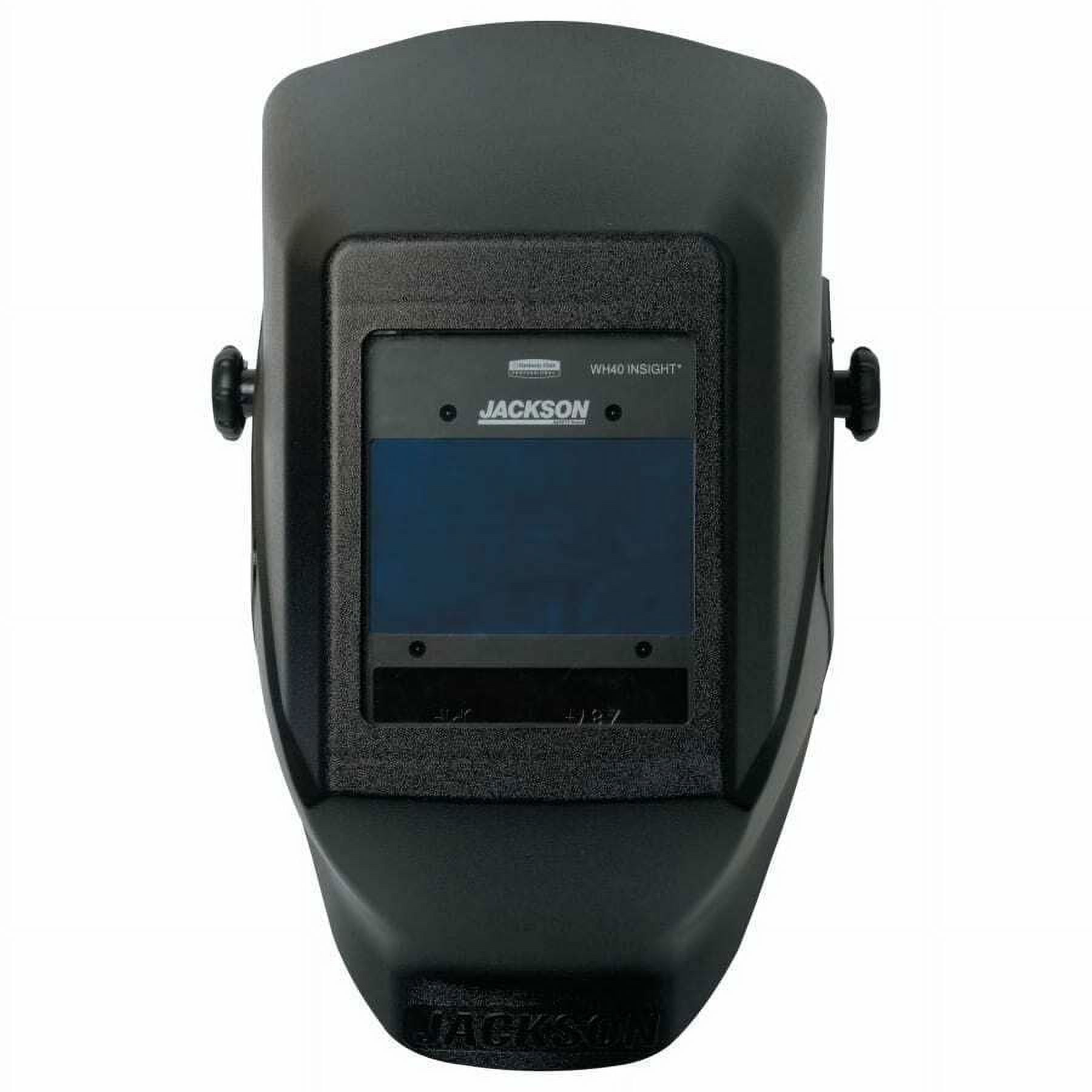 Jackson Safety Welding Helmet - Auto Darkening - Thermoplastic - 3.8" x 2.5" Viewing Area - Shade 4/9-13 Insight&reg; Variable ADF 1/1/1/1 - 370 Speed Dial Headgear - Black - HSL Drill Down Series