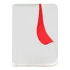 Sweda Leather Senior Padfolio with a Calculator, Business Portfolio with Lined Notepad and Pen Loop - Red