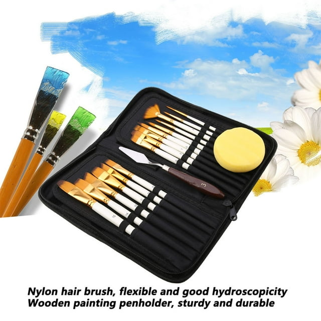 Watercolor Brushes,Paint Brushes Set Wood Paint Brushes Set Paint Brush Streamlined Design