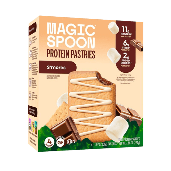 Magic Spoon S'mores Protein Pastries 4ct 7.9oz box