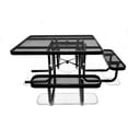 thumbnail image 5 of LifeYard Outdoor Picnic Table, ADA, 46" Square, Steel Table, Black, 5 of 6