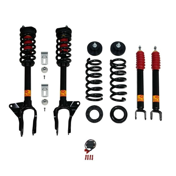 Strutmasters Air Suspension Conversion Kit with Module, Camber Bolts for V8 Engines for 2016-2020 Jeep Grand Cherokee (JC24FMCKL)