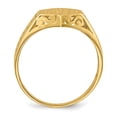 thumbnail image 2 of Bague Chevalière en Or Jaune 14k 9.5x8.5mm, 2 of 9