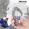 thumbnail image 3 of 25KN Carabiner Screw Locking Hook for Rock Climbing Mountaineering Rescue Equipment(Blue), 3 of 9