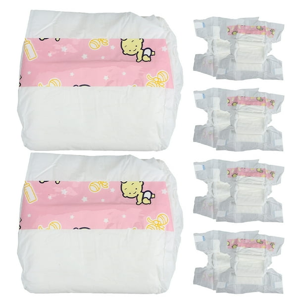 WORGEOUS 12 Uds. De pañales para muñecas, accesorios para juegos de simulación, pañales reutilizables para juegos de rol y disfraces, pañales divertidos para muñecas, pañales reutilizables
