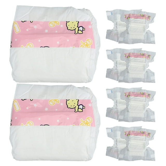 SHISUYAN 12 Pcs Couches pour Poupée Accessoires de Jeu d'Imitation Couches Réutilisables pour le Jeu de Rôle des Enfants et Déguisements Amusants Couches pour Poupée Couches Réutilisables
