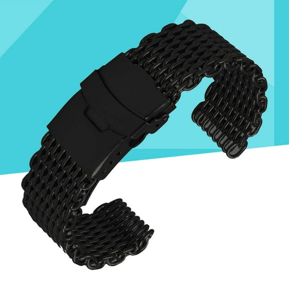 FELTECHELECTR 1Pack Watch Strap Bands Black Color for Men's Daily Wear