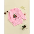 thumbnail image 3 of Qiylii Kids Unisex Christmas Sweatshirt Car and Letter Long Sleeve O-Neck Tops, 3 of 8