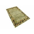 thumbnail image 4 of Unique Loom 3129927 Cheetah Botanical Border Animal Print Area Rug, 3 Feet 3 Inch x 5 Feet 3 Inch, Ivory/Black, 4 of 5